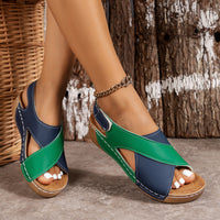 Milena™ - Ultrabequeme Orthopädische Sandalen in Blau-Grün