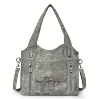 Franky | Vintage-Schultertasche in Grau