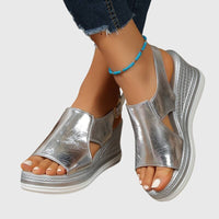 Veronica | Orthopädische Sandale für Damen in Silber