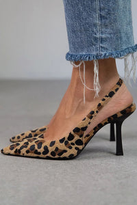 Elvira™ - Elegante D’Orsay Pumps in Leopard