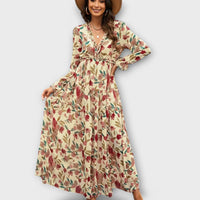 Clara | Schickes Elegantes Kleid Damen in Aprikose