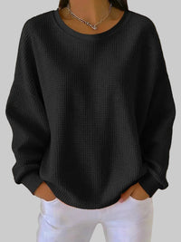 Camille | Leichter Sommerpullover in Schwarz