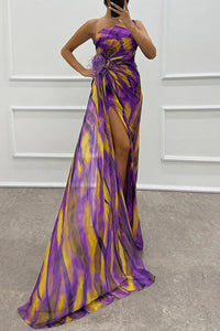 Fenna™ - Lebendige Elegante Drapierte Kleid in Lila