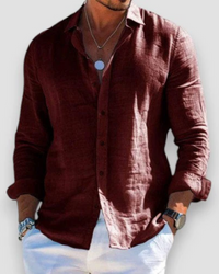 Casual Men's Shirt in Braun