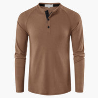 Luca | Stilvolles Langarmshirt im Casual Style in Khaki