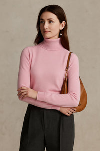 Ella | Damen Kaschmirpullover modern & komfortabel in Hellrosa