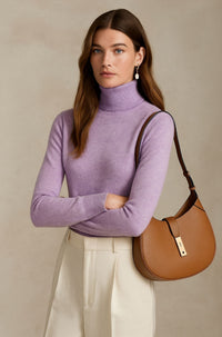 Ella | Damen Kaschmirpullover modern & komfortabel in Hellviolett
