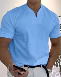 Zeno | Sportliches Herren Shirt in Blau