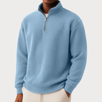Jonas | Eleganter Zip Pullover für jeden Tag in Blau