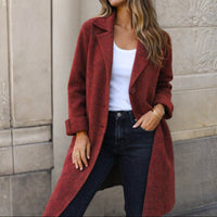 Selia™ - Elegante Frühlingsjacke mit Knöpfen in Rot