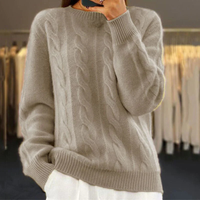 ASTRID – Premium Strickpullover für den Winter in Khaki