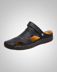 Jakob | Herren Orthopädische Pantoletten Sandalen in Schwarz