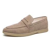 Julian | Herren Formelle Leder-Loafer in Khaki