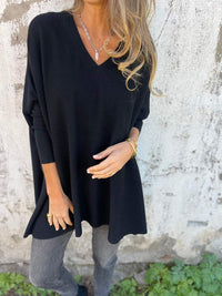 Helena | Damen Pullover Winter klassisch elegant in Schwarz