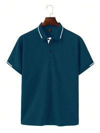 DARIO | ELEGANTES POLO FÜR DIE SOMMERTAGE IM BÜRO in Blau