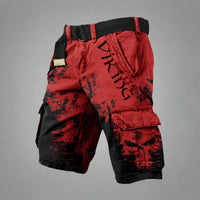 Hayden™ – Premium Shorts für moderne Abenteurer in Rot Schwarz