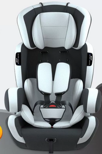 Auto Kindersitz verstellbar Reha mit 5-Punkt-Gurt Schwarz in Schwarzgrau