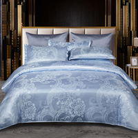Bettwäsche Satin Luxus Blumenmuster Set in Angelina – Eisorchidee