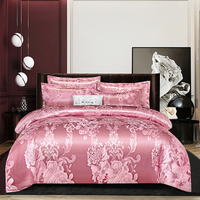 Bettwäsche Satin Luxus Blumenmuster Set in Perth Light Year – Bohnenpaste