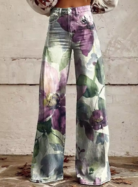 Alessia™ - Boho Retro Chic Hosen in Hellfarbig