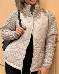 Elena | Damen Cardigan mit langen Ärmeln und Taschen in Beige