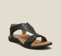 Amalia | Bequeme orthopädische Sandalen für Damen in Schwarz
