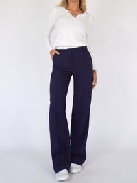 Britta | Damen Gerades Bein Chino Hose – Straight Leg Chino Damen Alltag 2026 in Blau