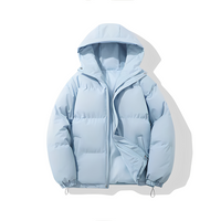 Felisha - Warme Kapuzenjacke in Blau