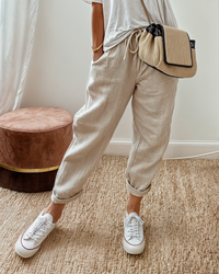 Aria | Elegante Aria-Hosen in Beige