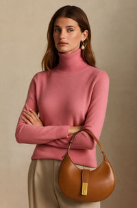 Ella | Damen Kaschmirpullover modern & komfortabel in Rosa