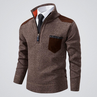 Rafael | Eleganter Pullover Herren modern für Wintertage in Braun