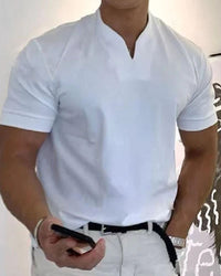 Zeno | Sportliches Herren Shirt in Weiß