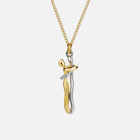 Mia | Elegante Halskette Damen Ewige Liebesumarmung in Gold & Silber