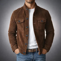 Wildlederjacke „Oltrarno“ in Marrone scuro
