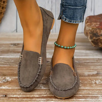 Neva | Damen Ballerinas Gummisohle Flache Sohle – Komfort Ballerinas Alltag 2026 in Grau