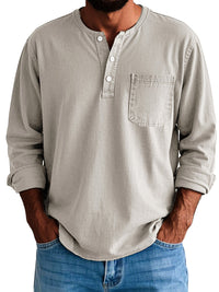 Logan™ - Herren Langarmhemd in Beige