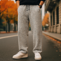 Tobias | Strukturhose für Herren mit Kordelzug in Hellgrau