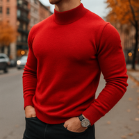 Klara | Eleganter Merinowollpullover für Damen in Rot