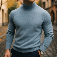 Klara | Eleganter Merinowollpullover für Damen in Grau-Grün