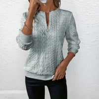 Birgit™ | Eleganter Stilvoller Strickpullover in Grau