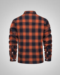 Marcel | Herren Sherpagefütterte Hemdjacke in Rot