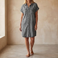 Eloira™ – Mittellanges Freizeitkleid in Grau