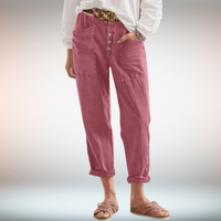 Clara | Zeitlose Damenhose mit entspanntem Look in Rosa