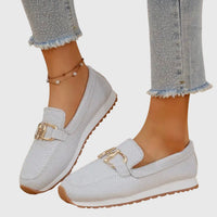 Kira | Damen Leichte Komfort Loafer – Leichte Stützende Loafer für Alltag 2026 in Weiß