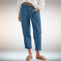 Clara | Zeitlose Damenhose mit entspanntem Look in Blau