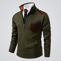Rafael | Eleganter Pullover Herren modern für Wintertage in Hellgrün