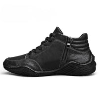 Wadenhohe Lederstiefel für Herren – Stilvoll und Robust von Waltherhaus, Modell Elias in Schwarz