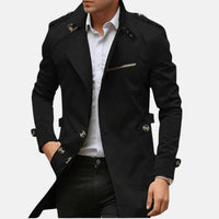 Carlito™ | Eleganter und bequemer Mantel in Schwarz