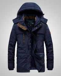 Luis | Herren Winter Parka Jacke in Blau