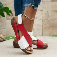 Milena™ - Ultrabequeme Orthopädische Sandalen in Rot-Weiß
